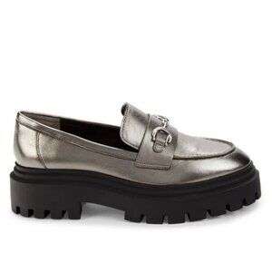 Stuart Weitzman Owen Chunky Leather Platform Bit Loafers